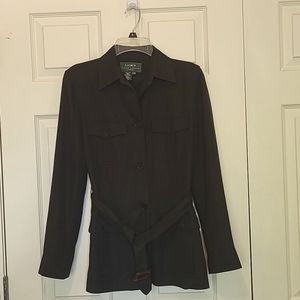 Lauren Ralph Lauren Black Belted Jacket